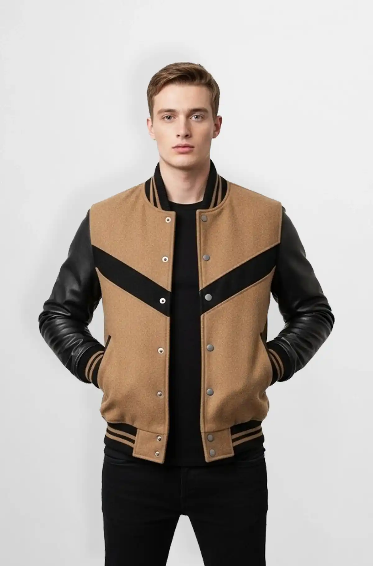 Legacy Tan Varsity Jacket