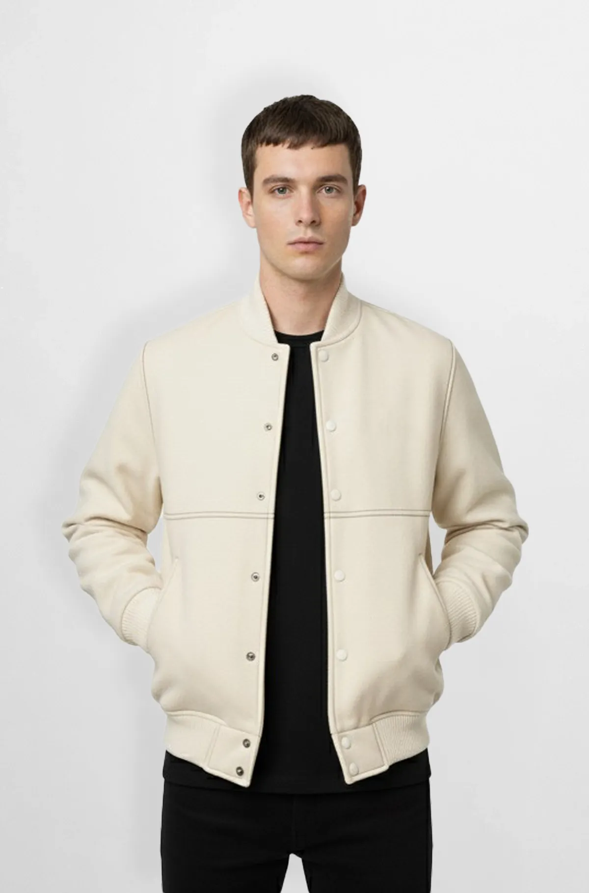 Lunar Frost Varsity Bomber Jacket