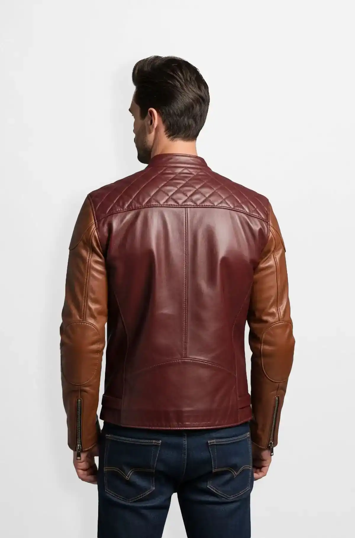 Mens Premium Quilted Leather Jacket
