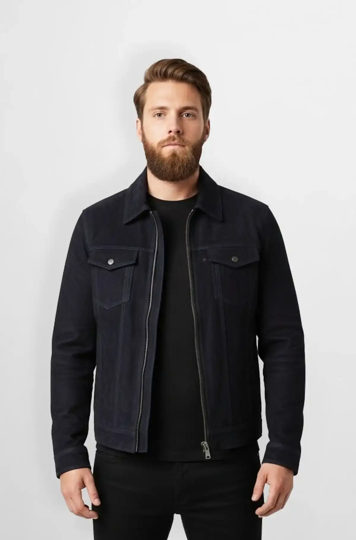 Midnight Edge Suede Jacket