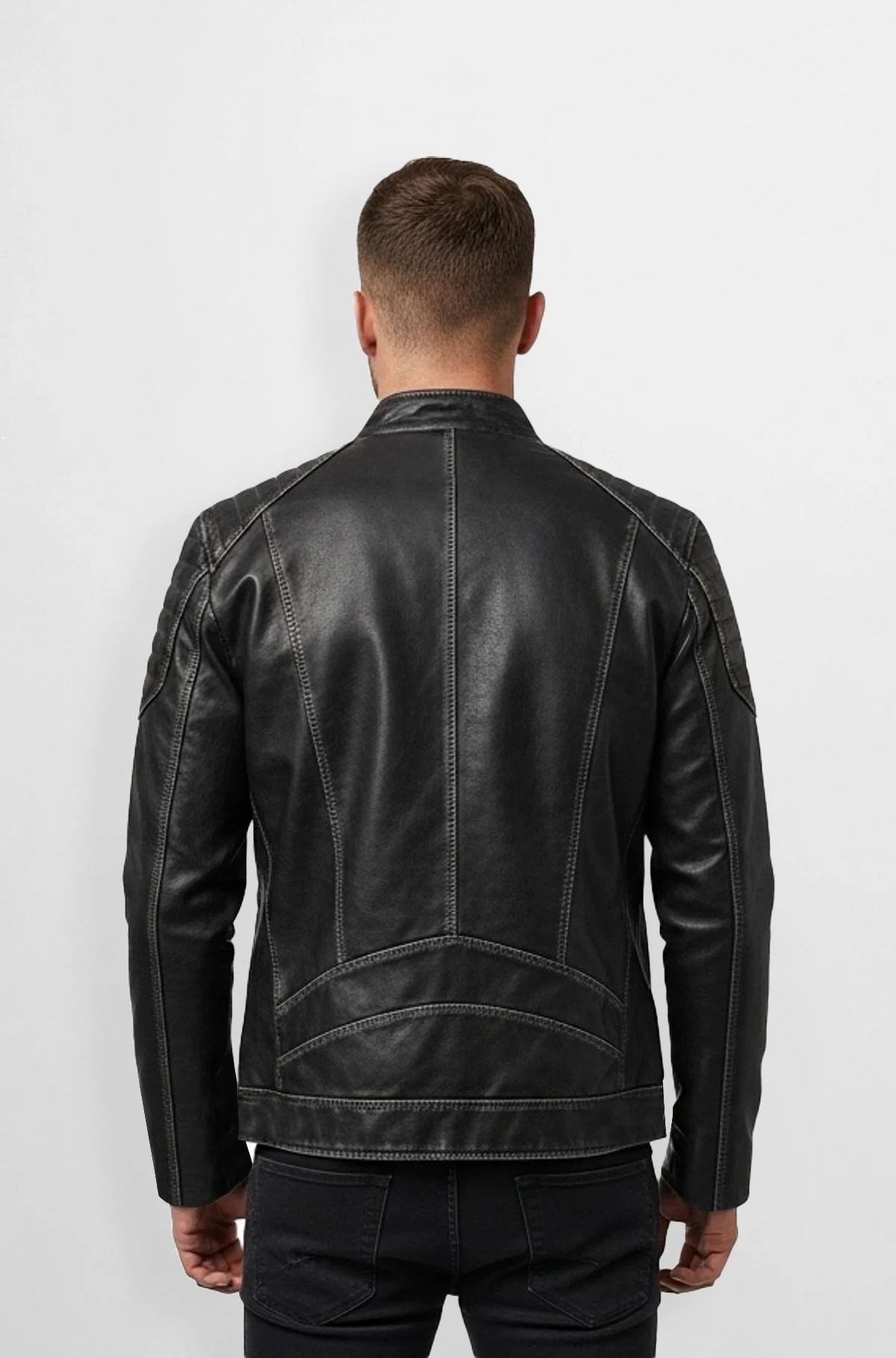 Midnight Rider Biker Leather Jacket