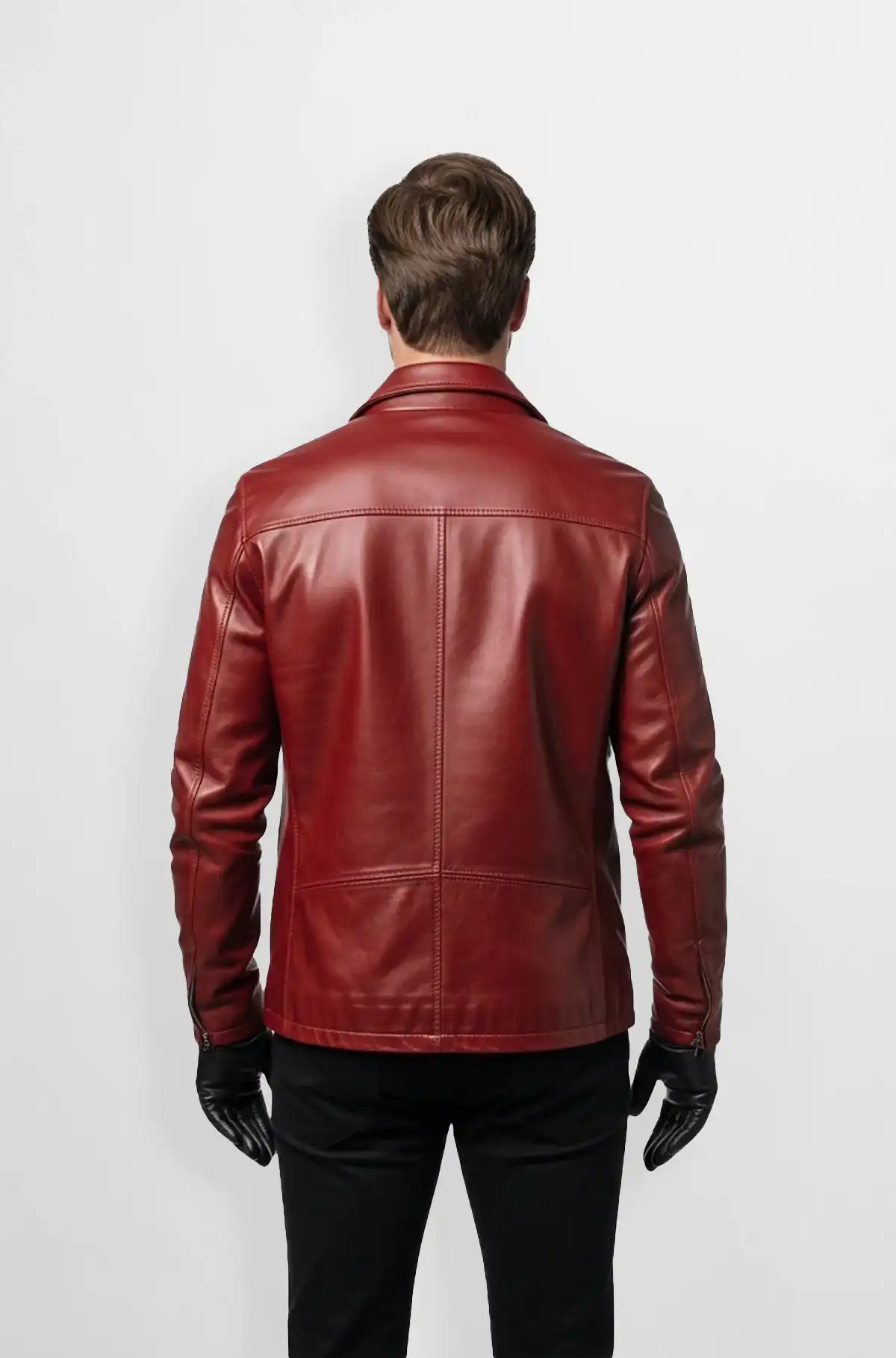 Milano Classic Red Leather Jacket