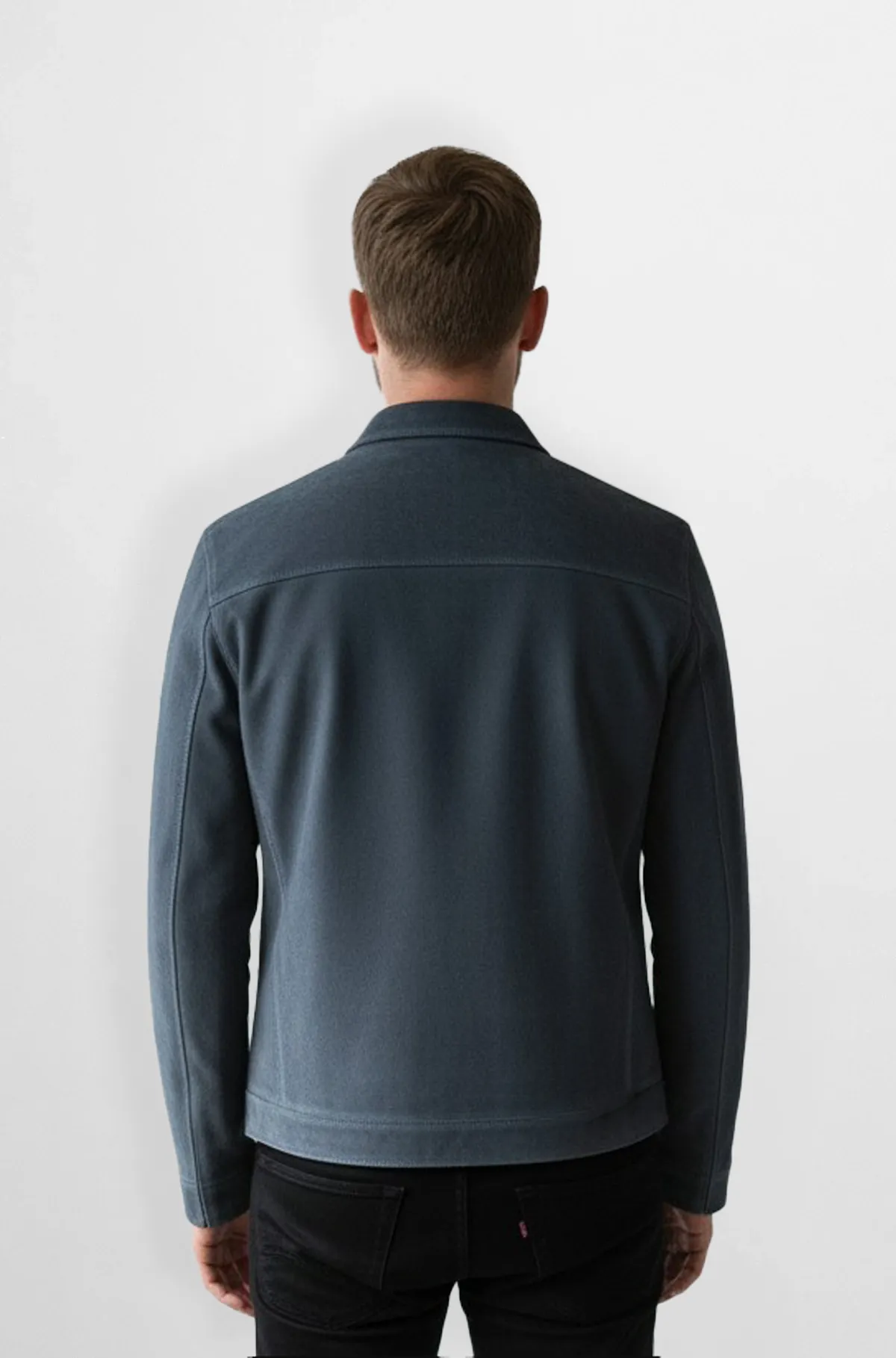 Monarch Edge Blue Suede Jacket