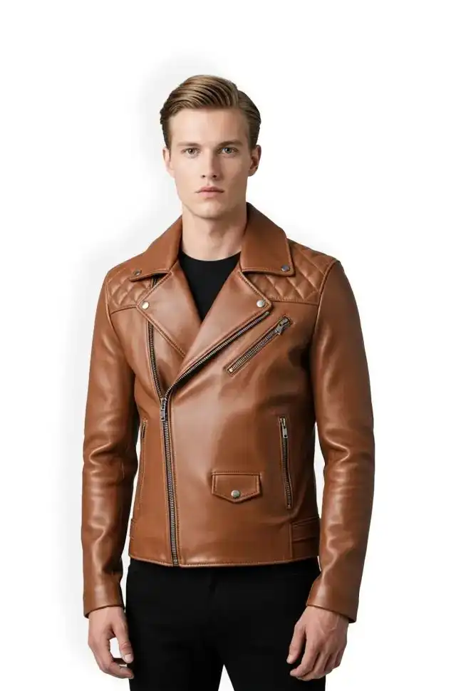 Monarch Quilted Biker Jacket