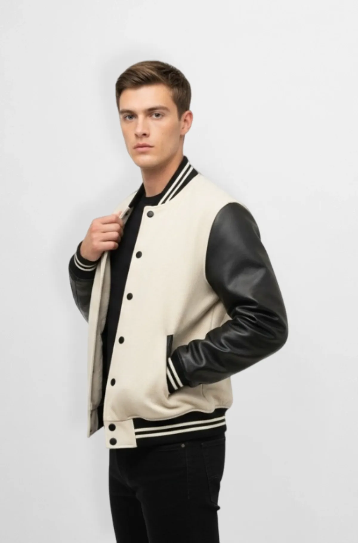 Monochrome Classic Varsity Jacket