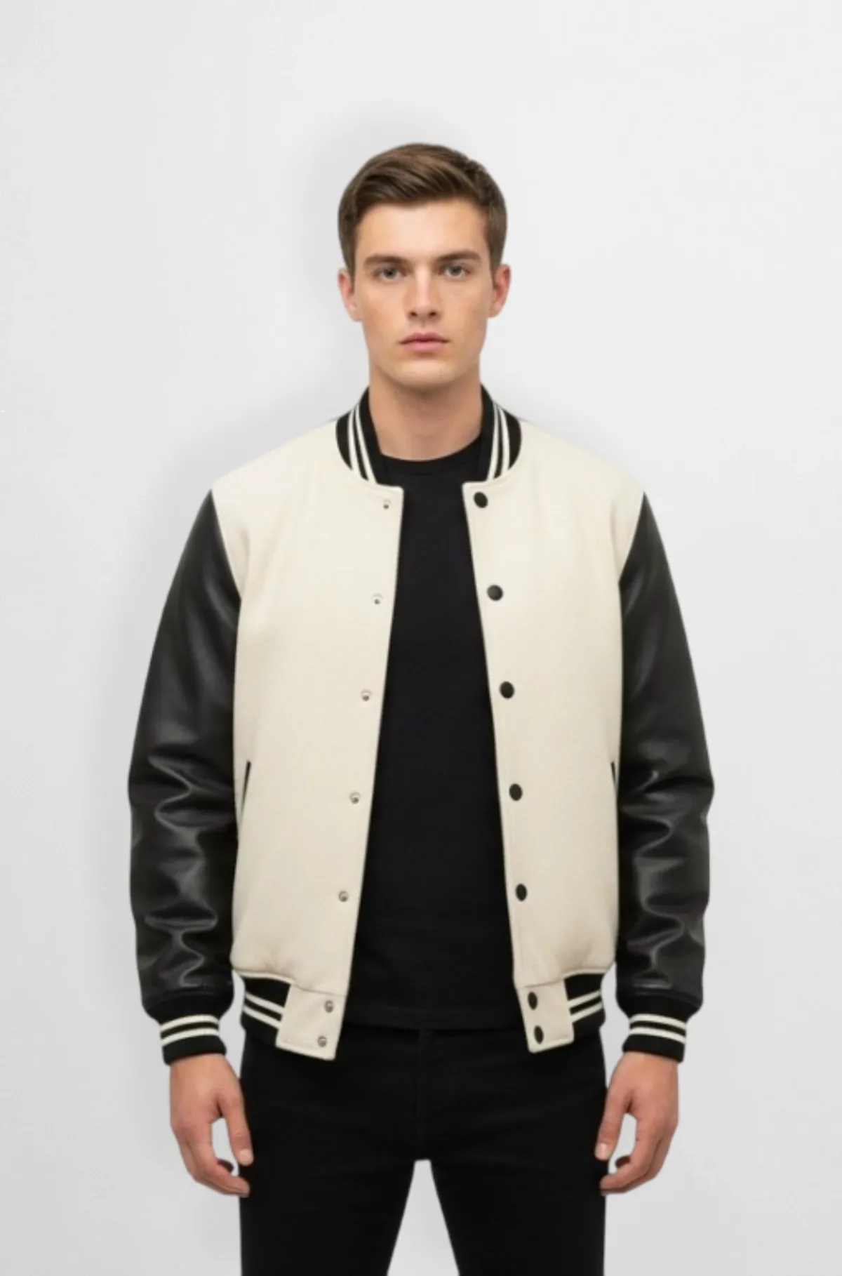 Monochrome Classic Varsity Jacket