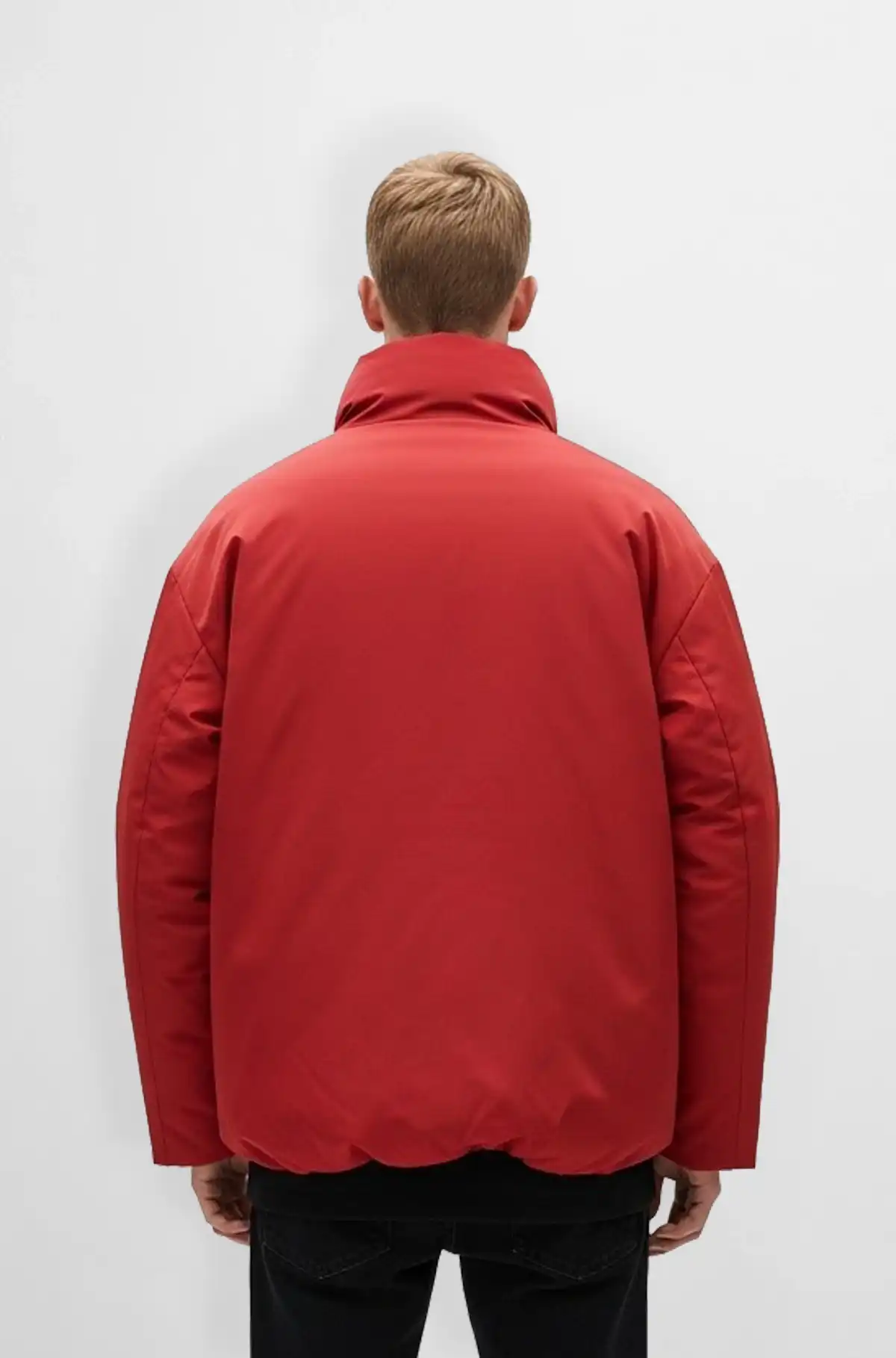 Premium Bright Red Puffer Jacket