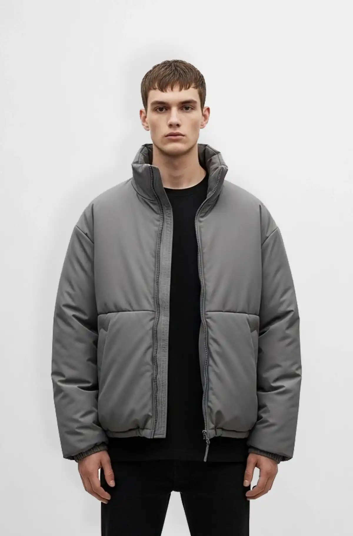 Premium Grey Puffer Jacket