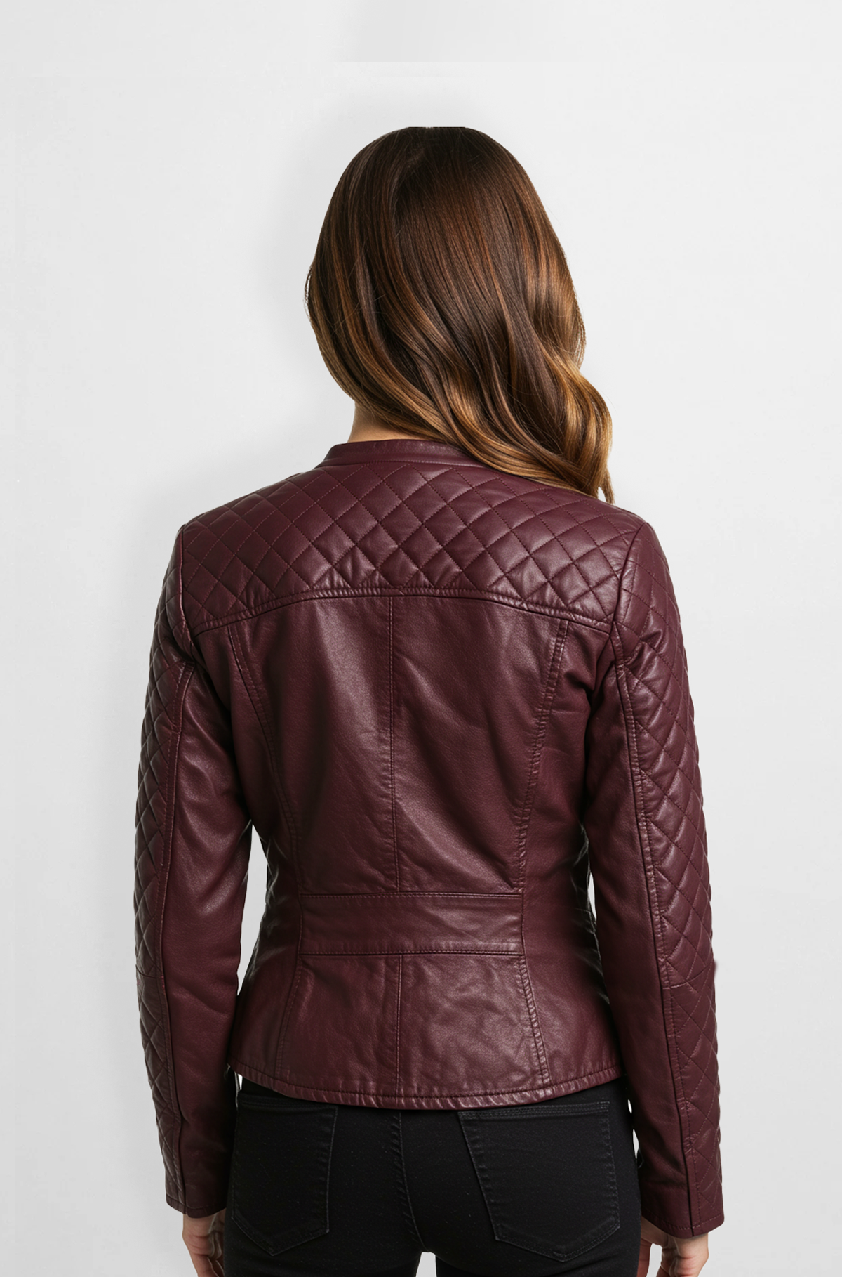 Quilted Leather Jacket for Women