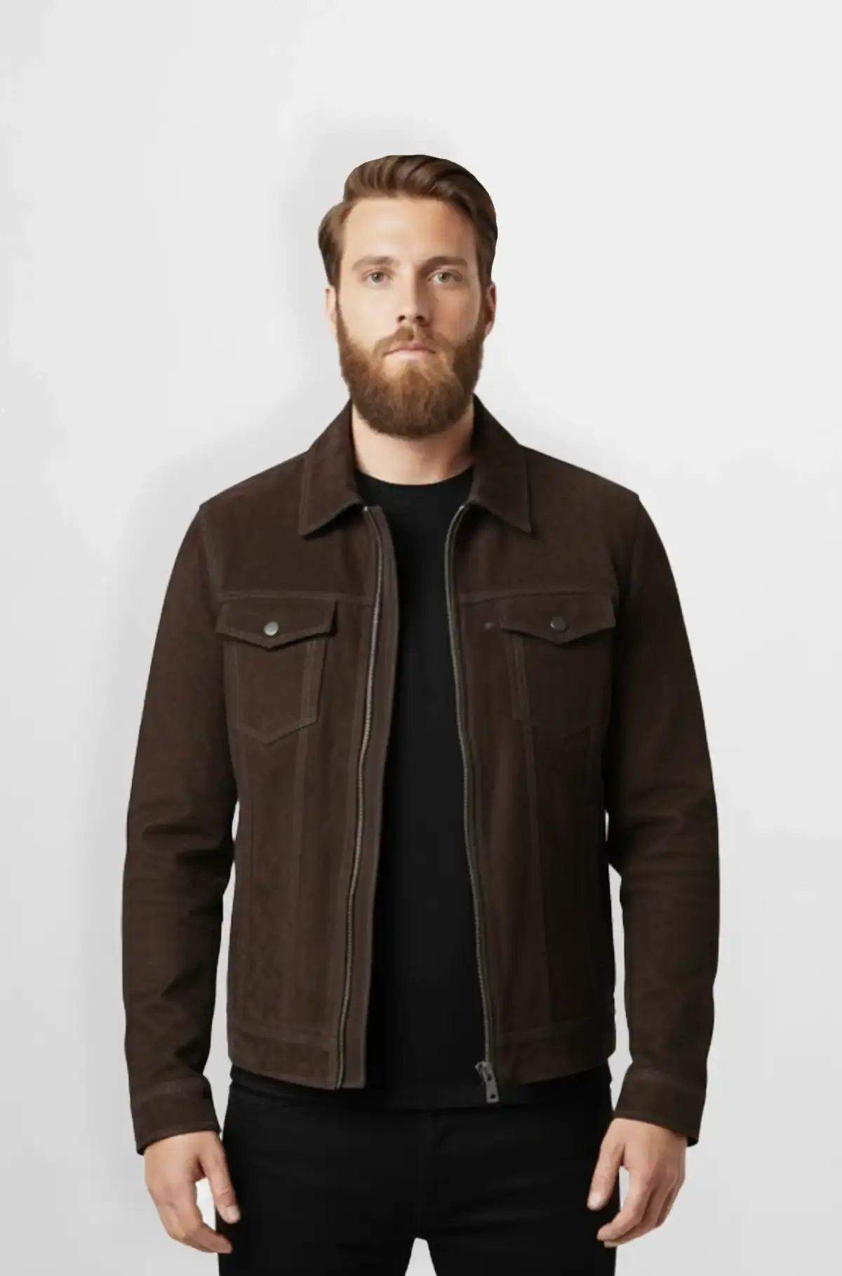 Ravaro Deep Mocha Suede Jacket