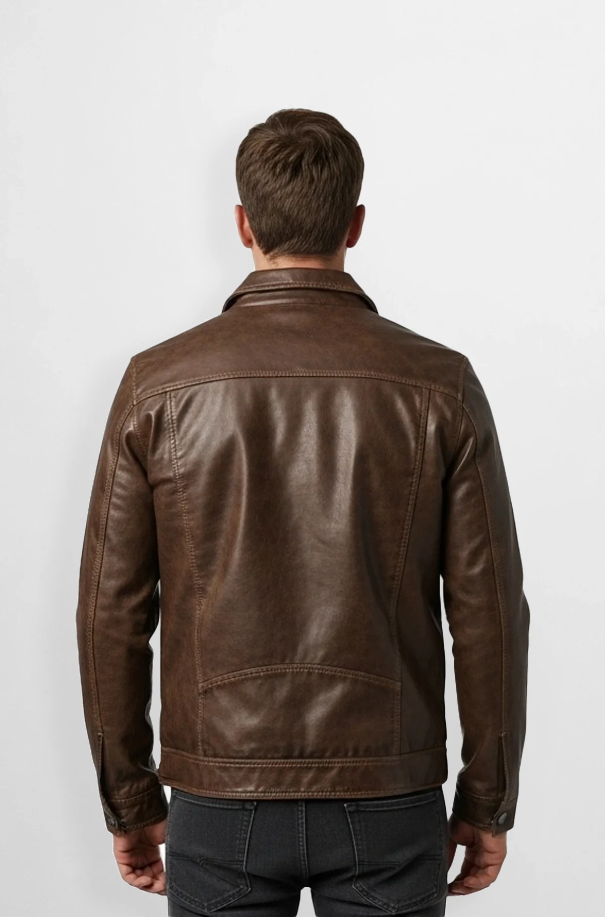 Rustic Ranch Leather Man Jacket