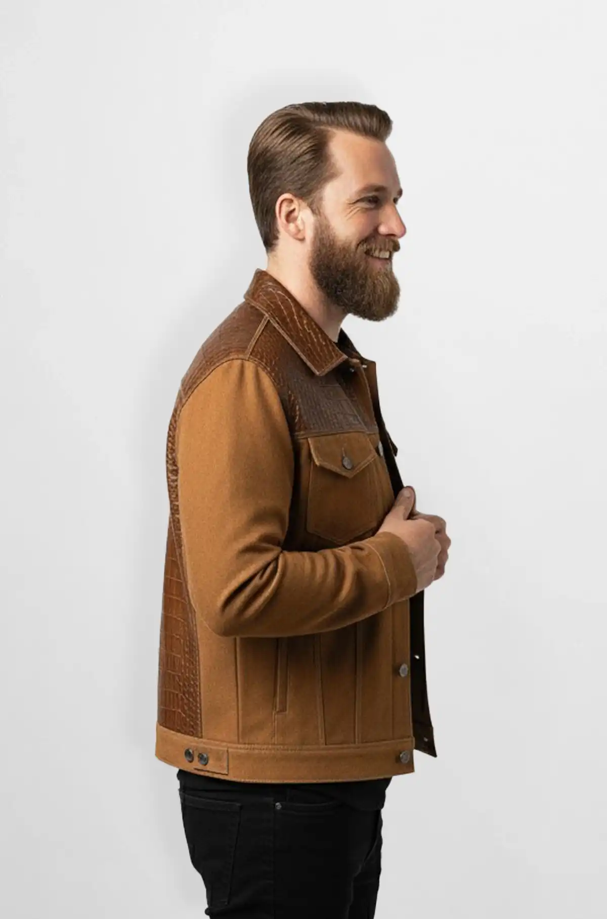 Saddle Luxe Panel Jacket