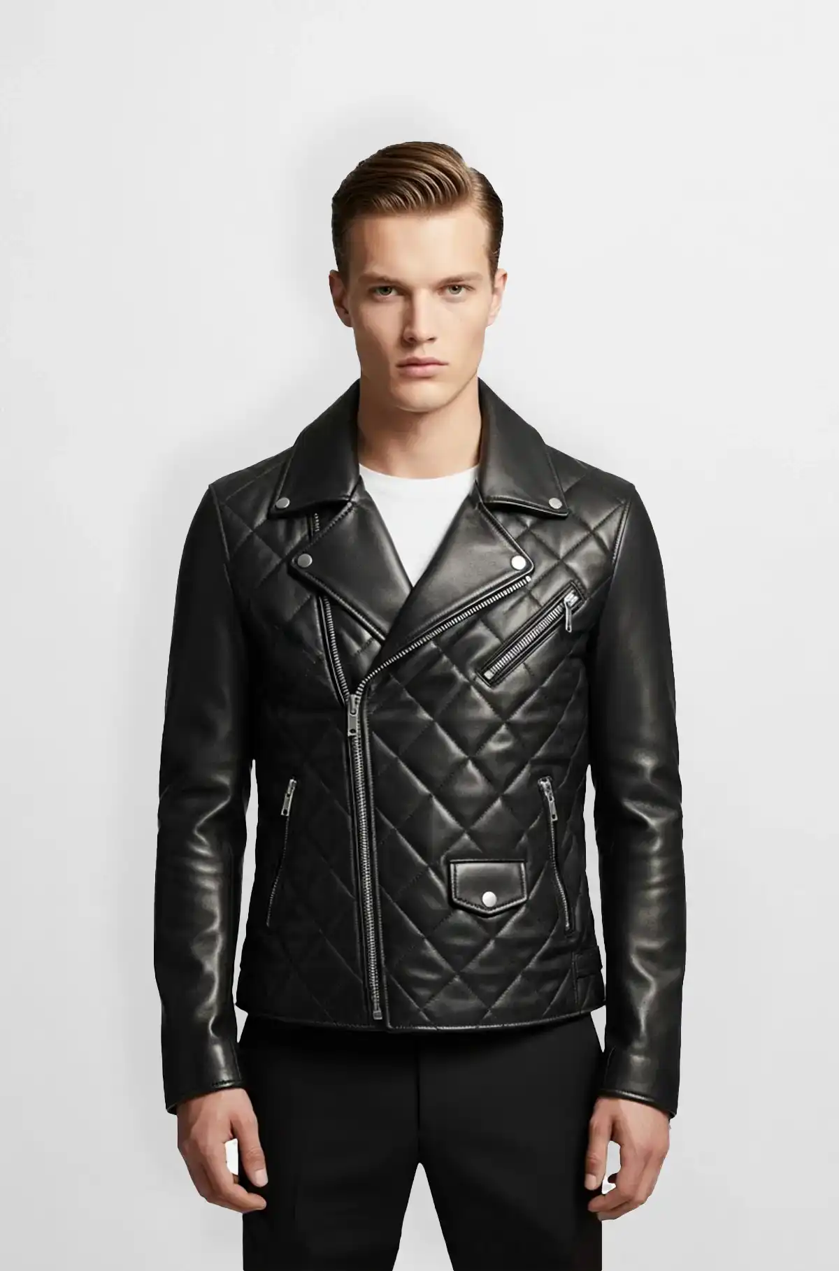 Shadow Rider Quilted Moto Leather Jacket