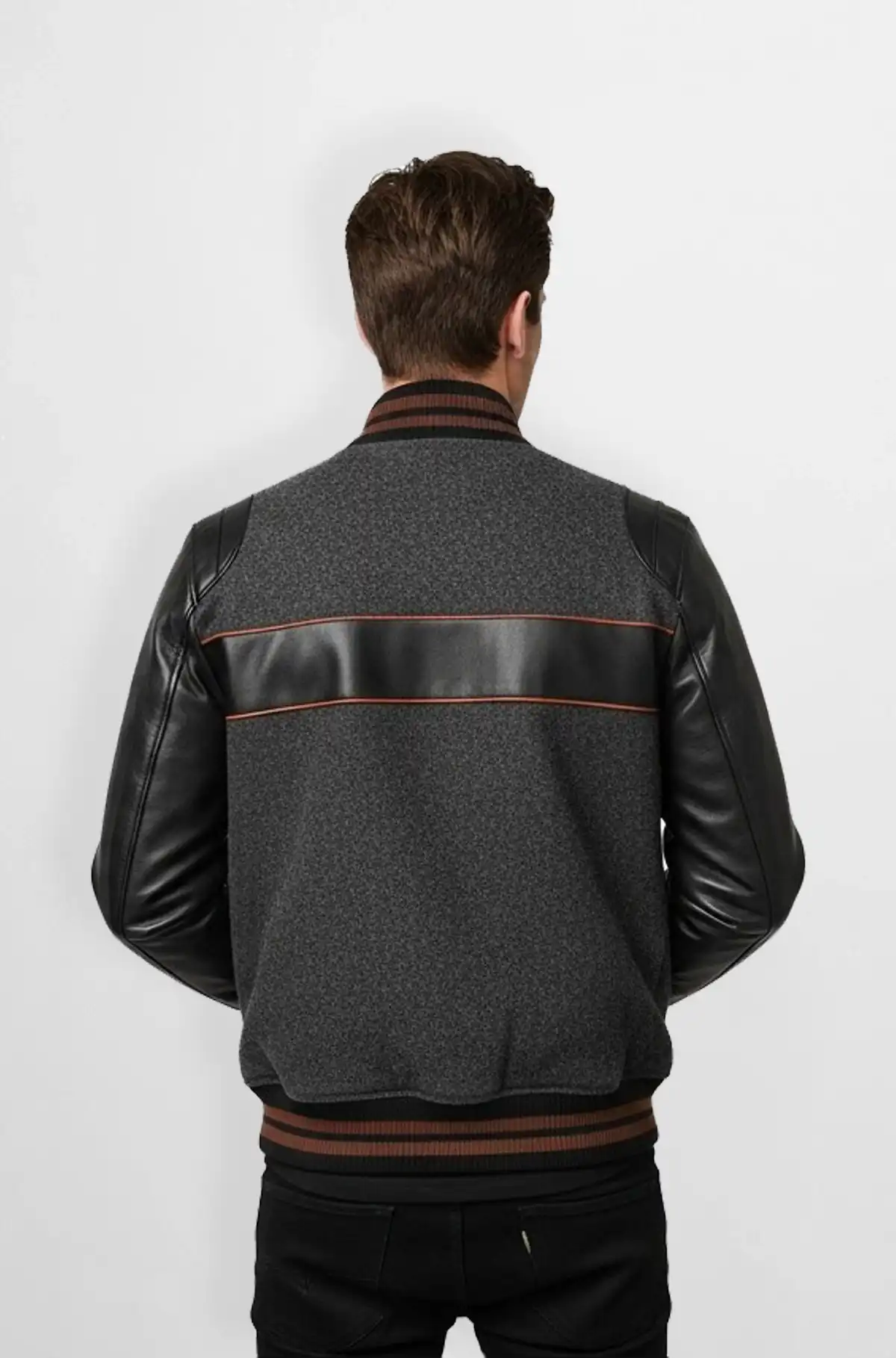 Shadowline Varsity Leather Jacket