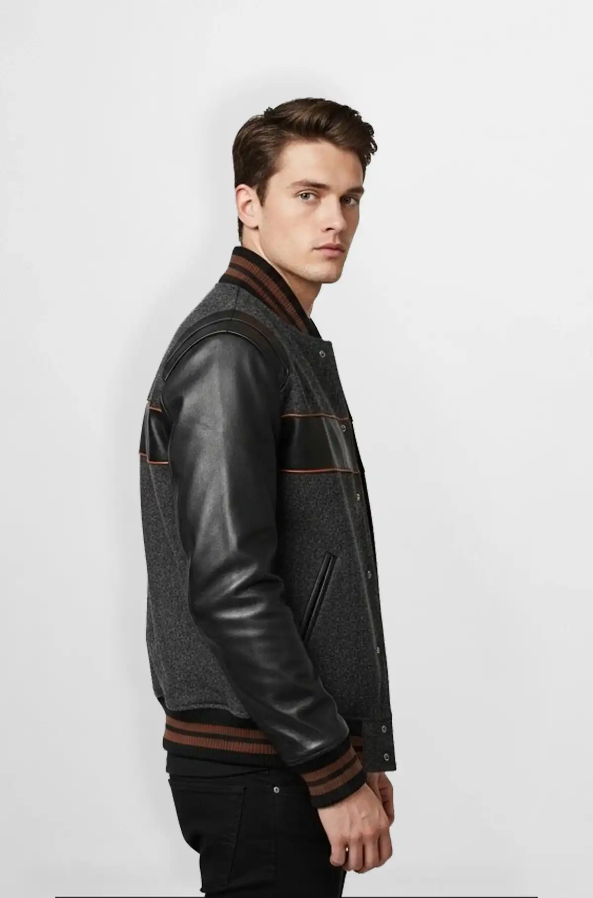 Shadowline Varsity Leather Jacket