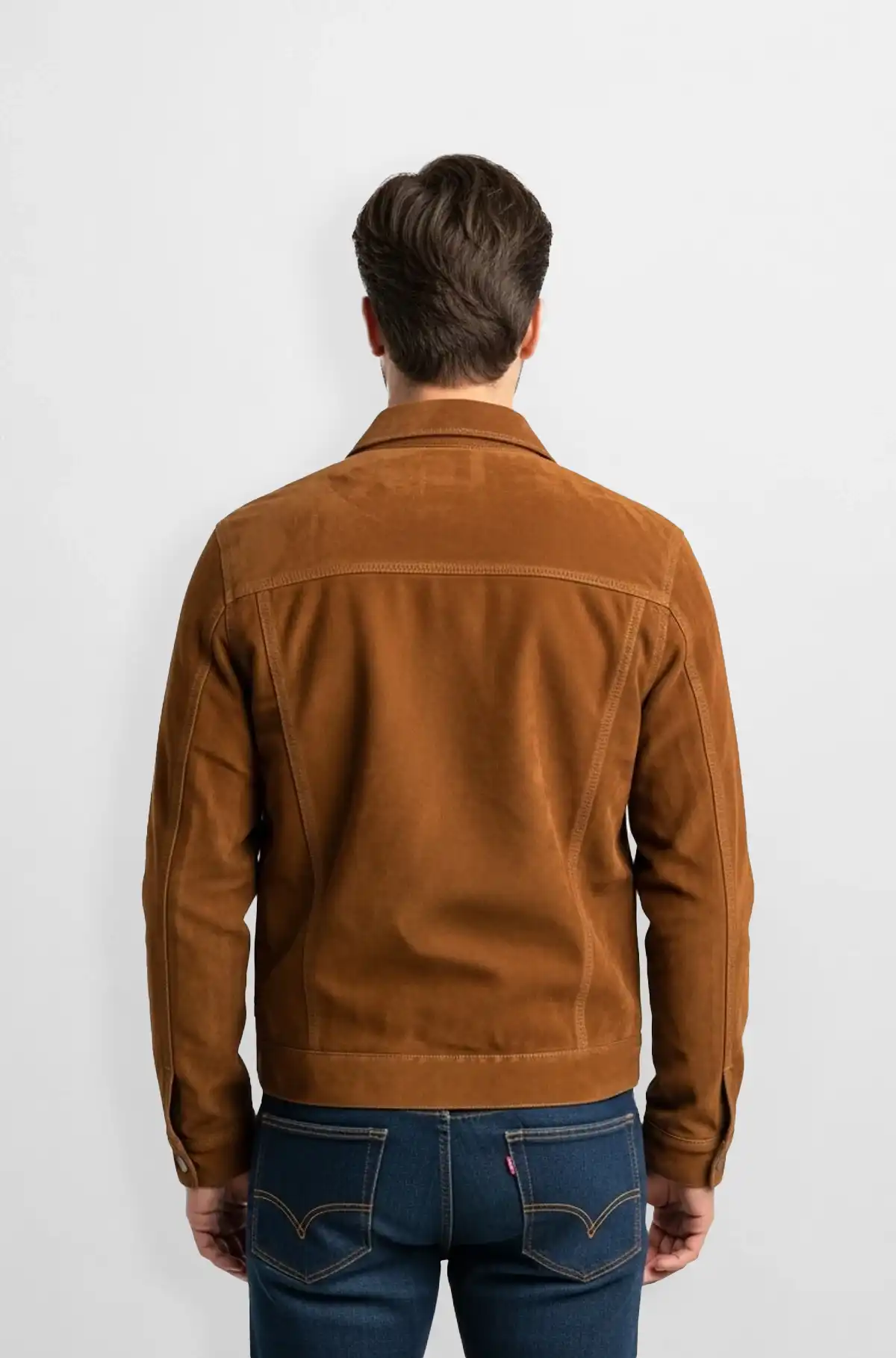 Sierra Ridge Tan Suede Trucker Jacket