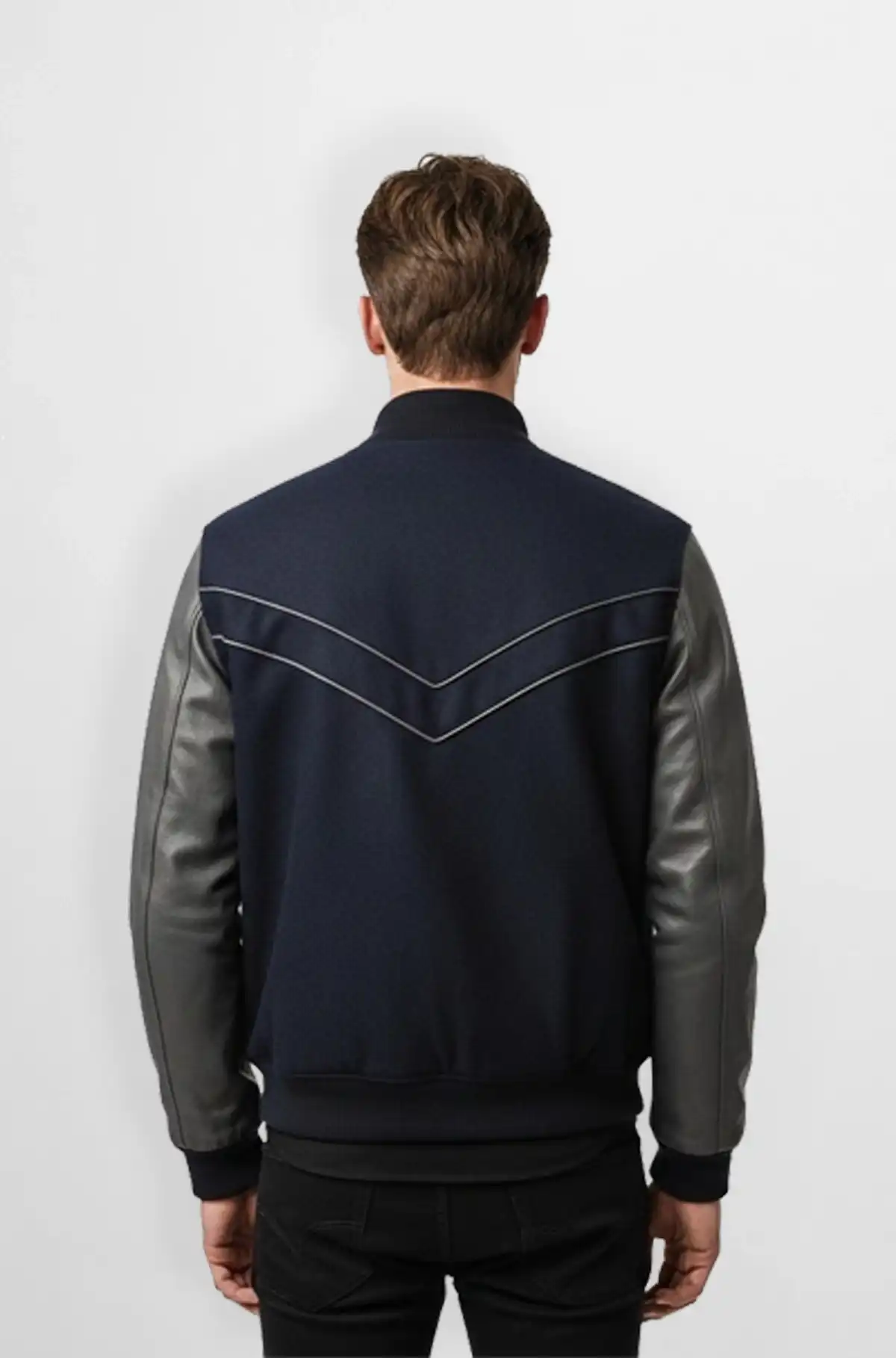 Stormline Navy Grey Varsity Jacket