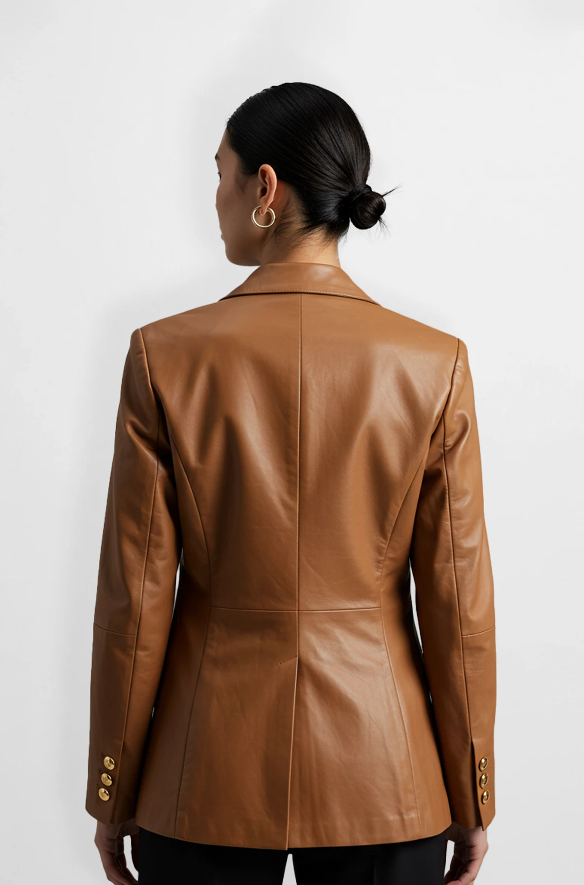 Tan Double Breasted Blazer