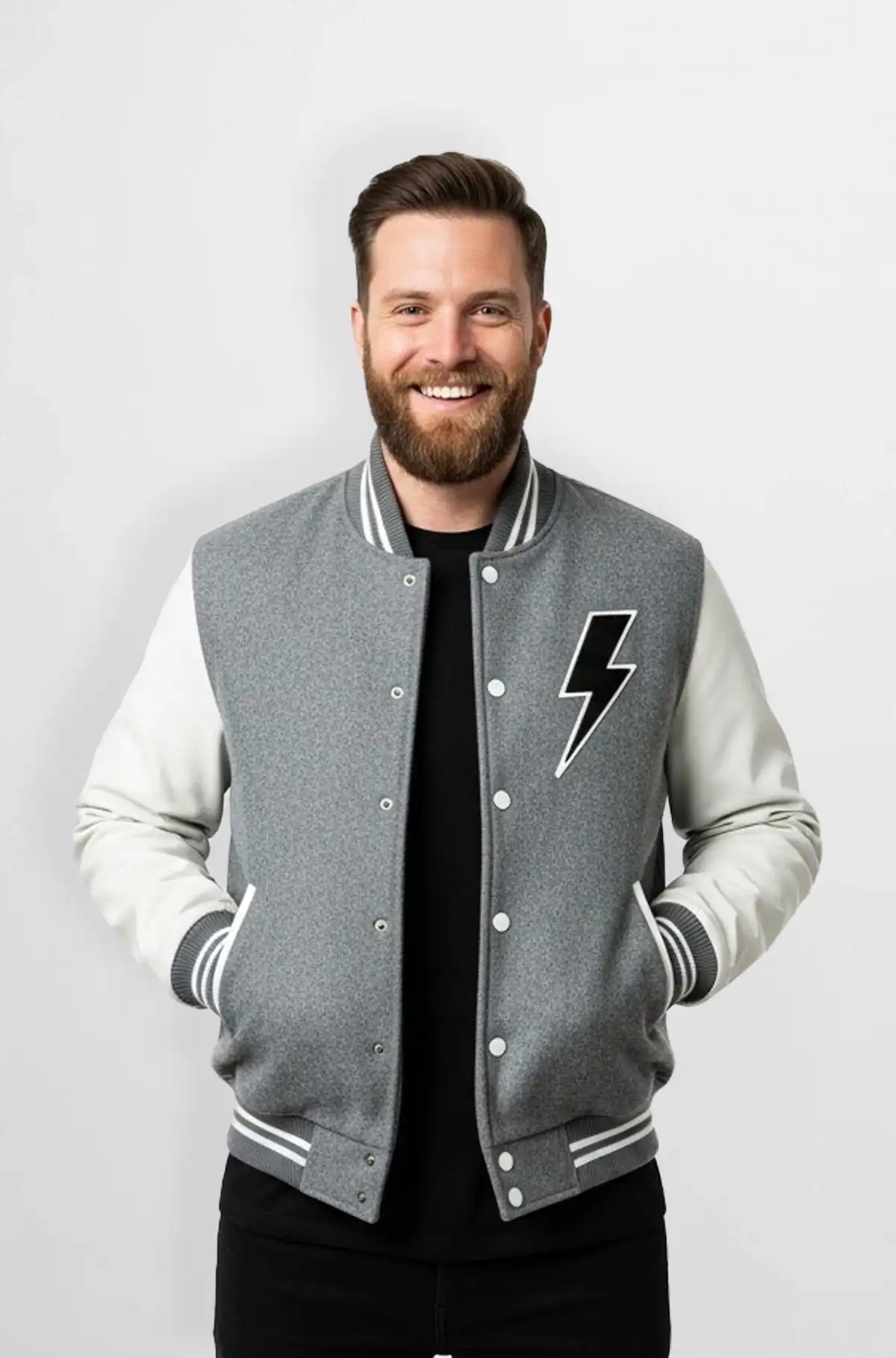 ThunderStrike Varsity Leather Jacket