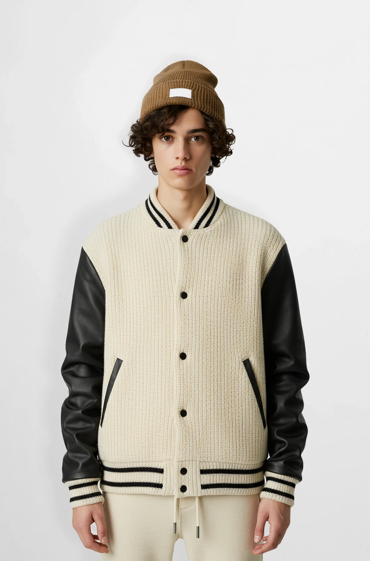 TwoTone Varsity Leather Jacket