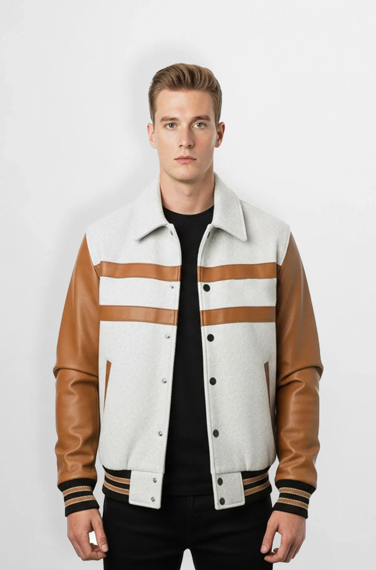 Urban Edge Dual Tone Varsity Jacket