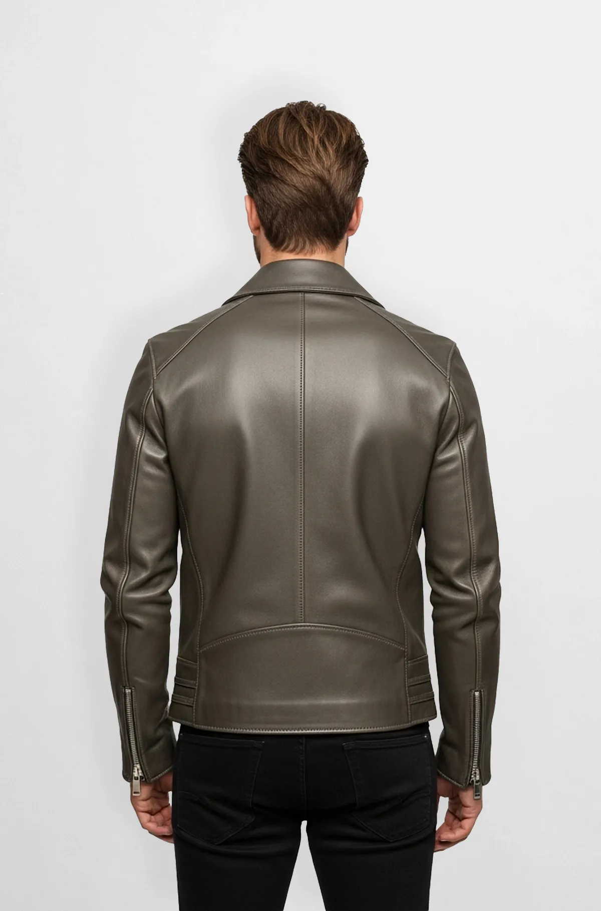 Urban Edge Olive Biker Jacket