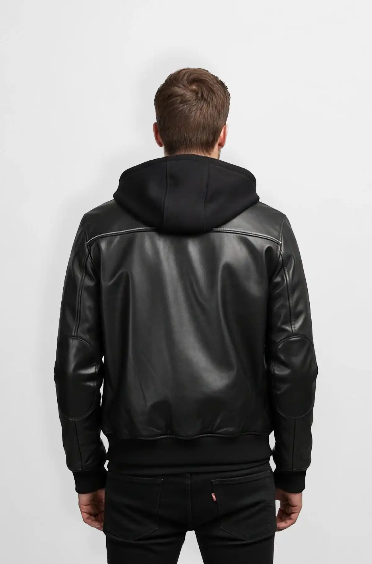 Urban Noir Minimalist Bomber Jacket