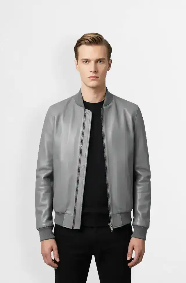 Urban Silver Bomber Jacket