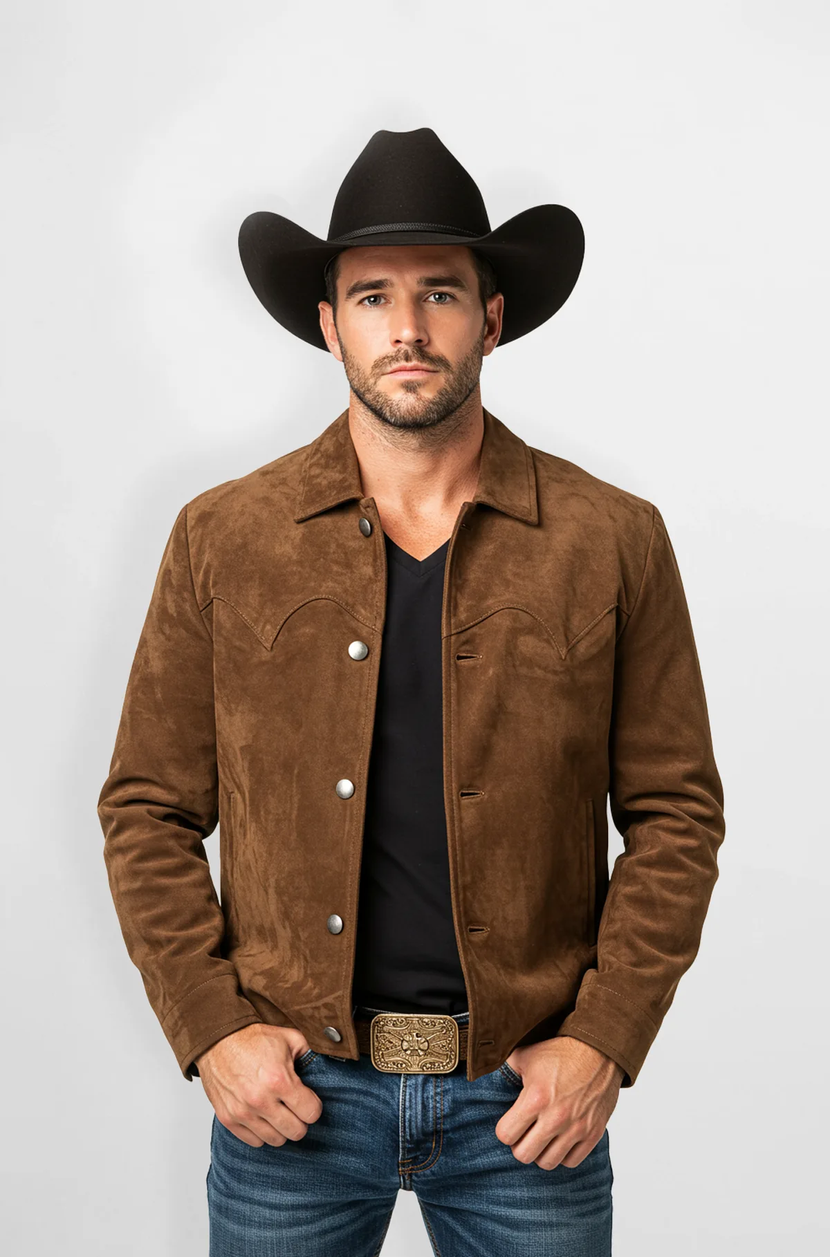 Western Suede Cowboy Jacket